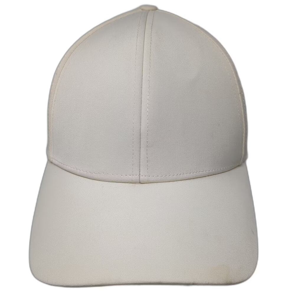 Auxiliary Baseball Cap Beige One Size Adjustable Strapback Blank Plain Hat